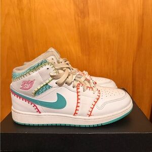 2022 Air Jordan 1 Mid SE GS 'Multi Knit' 6.5 Y / 8 W